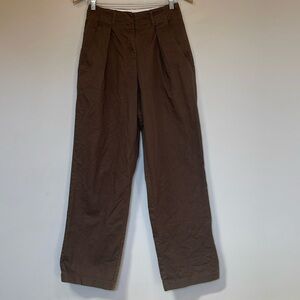 Roots organic cotton high waist khaki pants 2